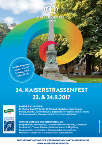 Das Plakat zum 34. Kaiserstraßenfest