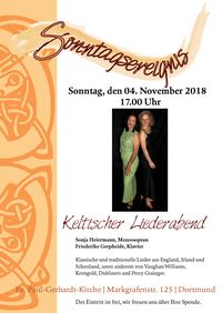 Keltischer Liederabend am 04.11.2018 in der Paul-Gerhardt-Kirche
