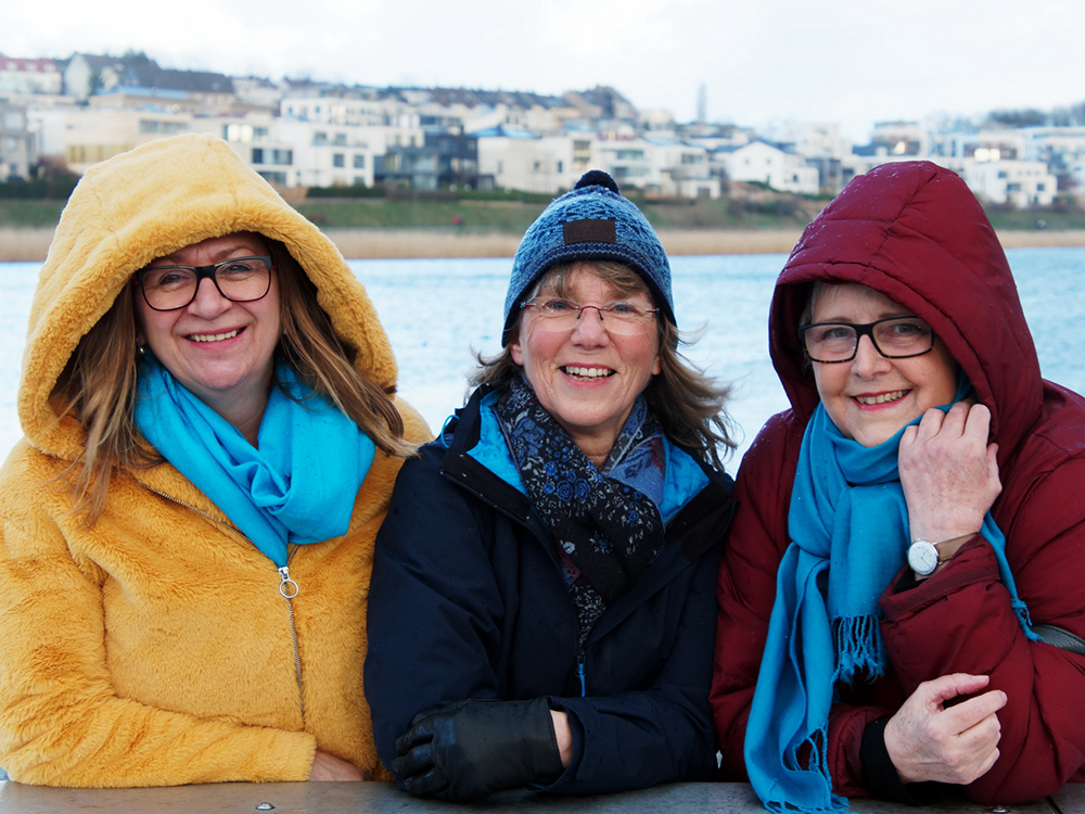Die Autorinnen (v. l.) Heike Wulf, Karin Hübener und Ortrud Battenberg am Phoenix-See (Foto: Achim Hübener)