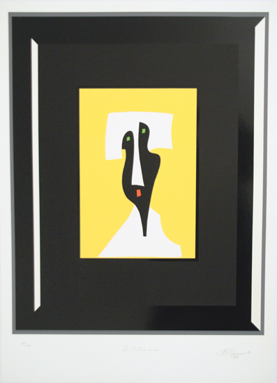 Michel Huss, Siebdruck, Nizza 94, `La Hollandaise`, 93/100, sign., 47 x 62,5 cm